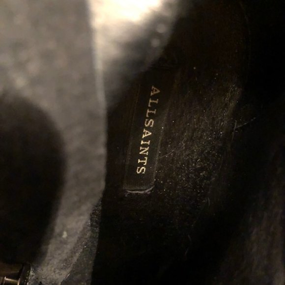 All Saints Manifest Pebbled Leather Peep Toe Bootie Size EU 41. - Picture 8 of 8